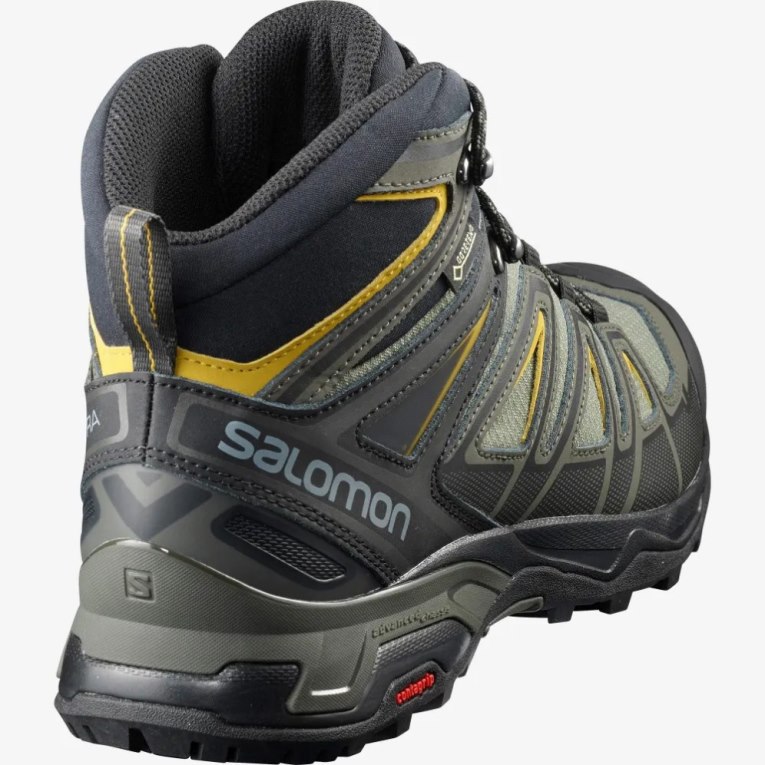 Botas Montaña Salomon X Ultra 3 Anchos Mid GTX Hombre Verde Oliva | MX INCR304